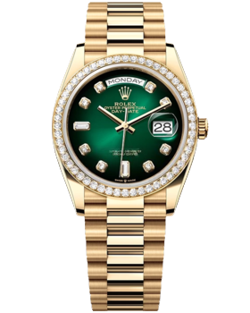 с позолотой Rolex Day-Date 128348RBR-0035