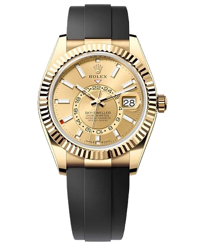 с позолотой Rolex Sky-Dweller 336238-0001