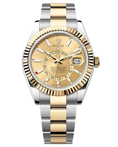 Премиальная реплика с позолотой Rolex Sky-Dweller 336933-0001