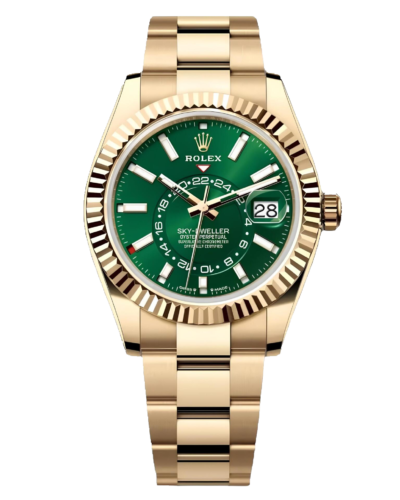 Премиальная реплика с позолотой Rolex Sky-Dweller 336938-0007