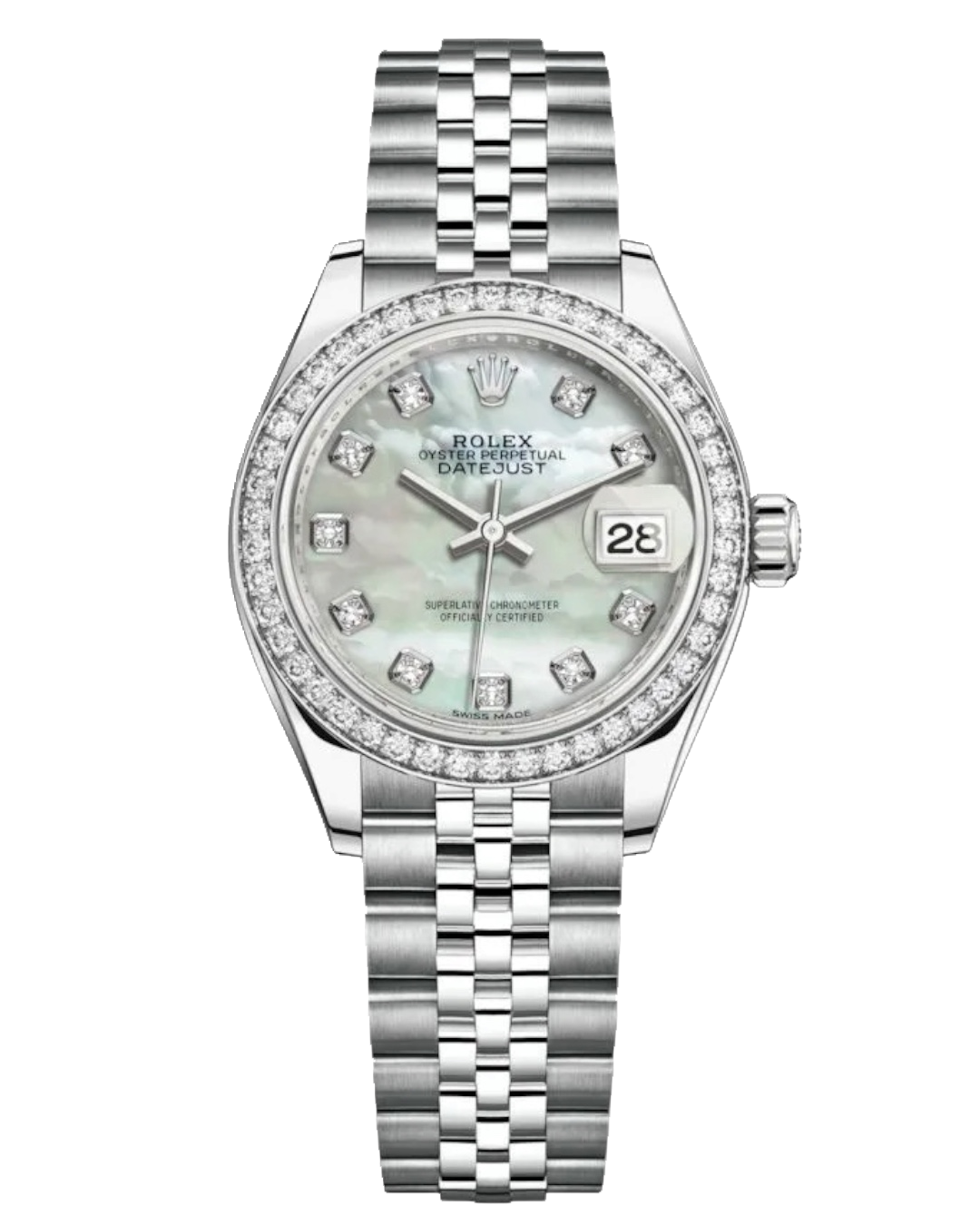 Rolex Datejust 126284RBR-0011, светлый облачный циферблат