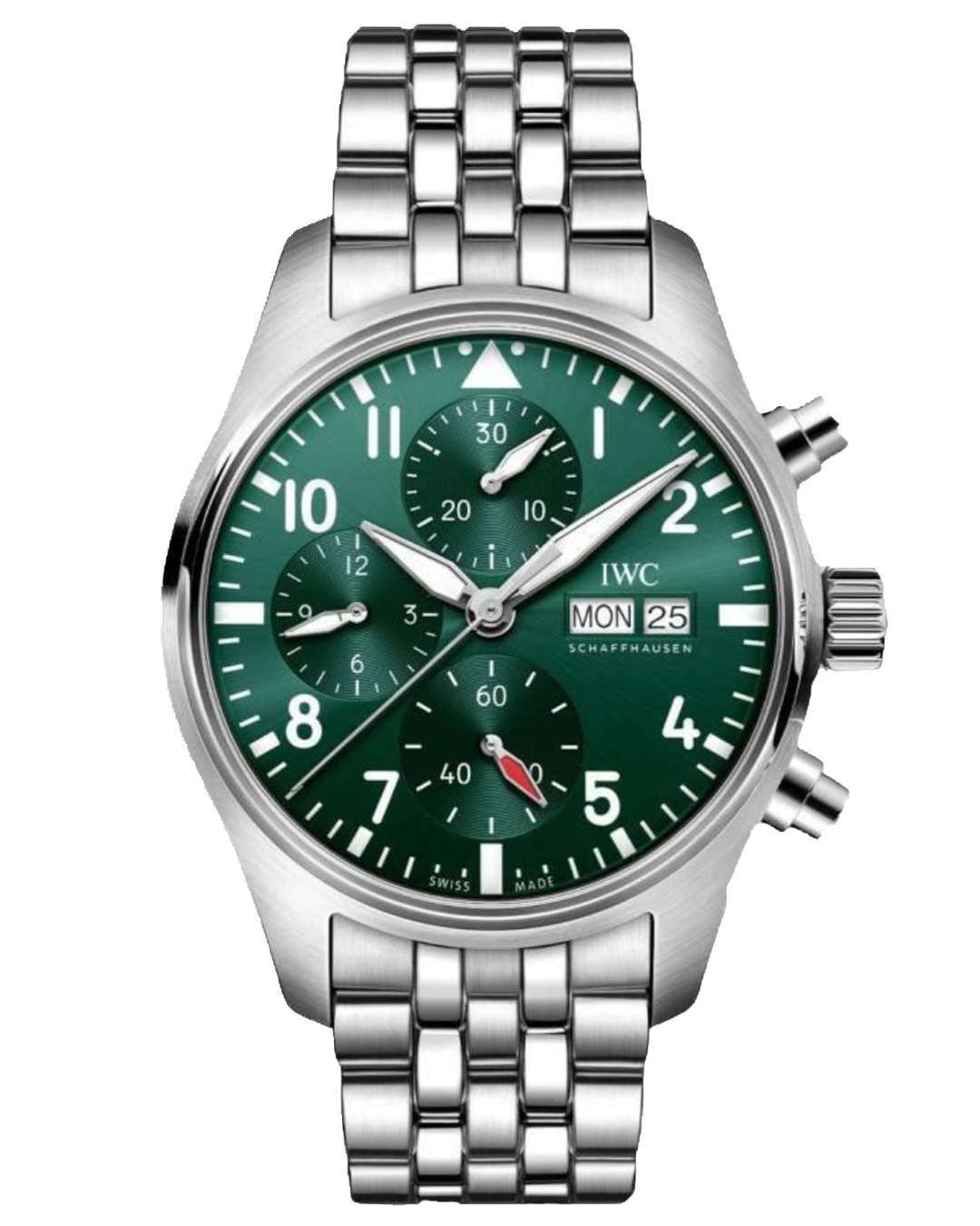 IWC Pilot’s Watch Chronograph IW388104, циферблат: гладкий