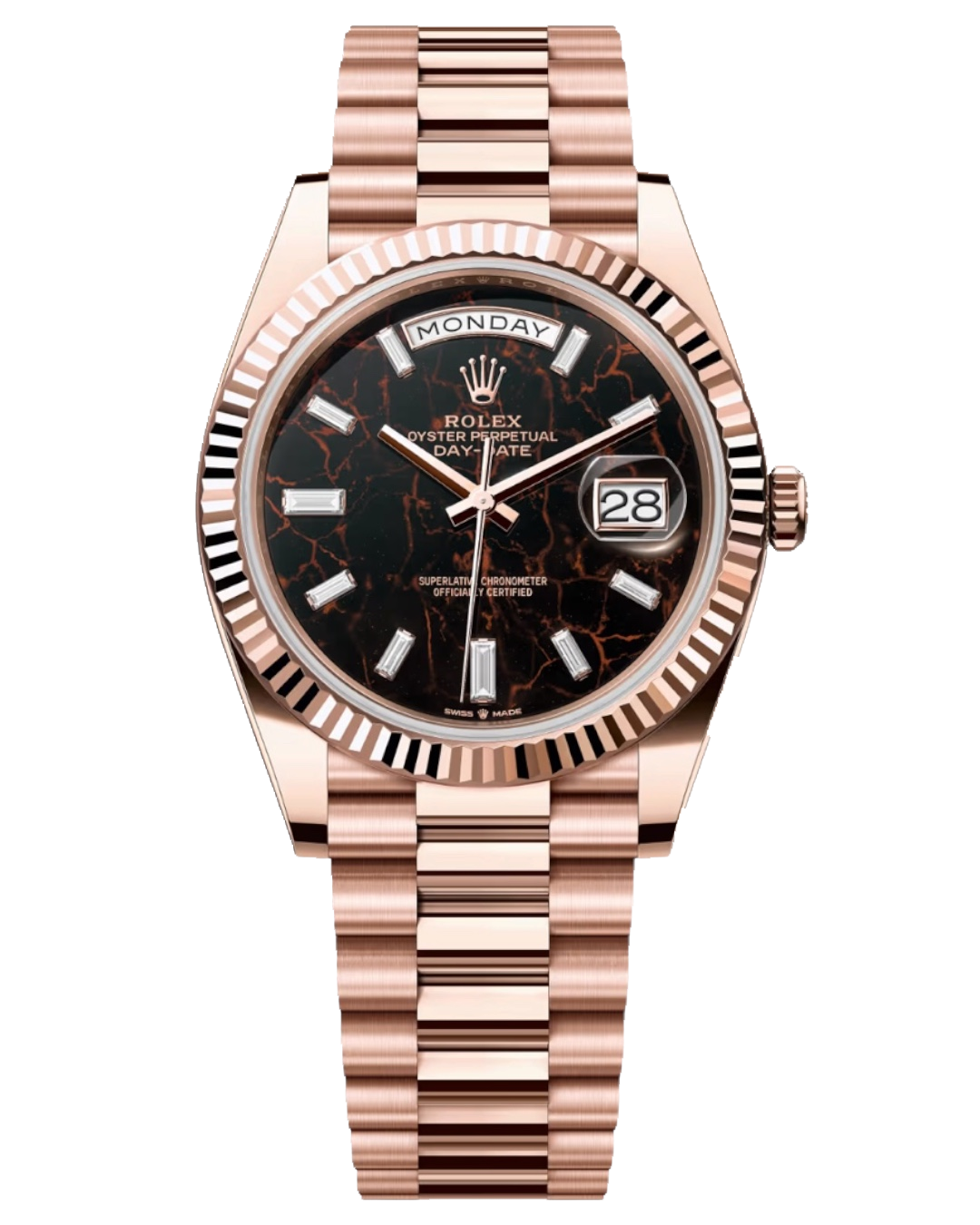 Rolex Day-Date 228235-0003, чёрный циферблат с прожилками