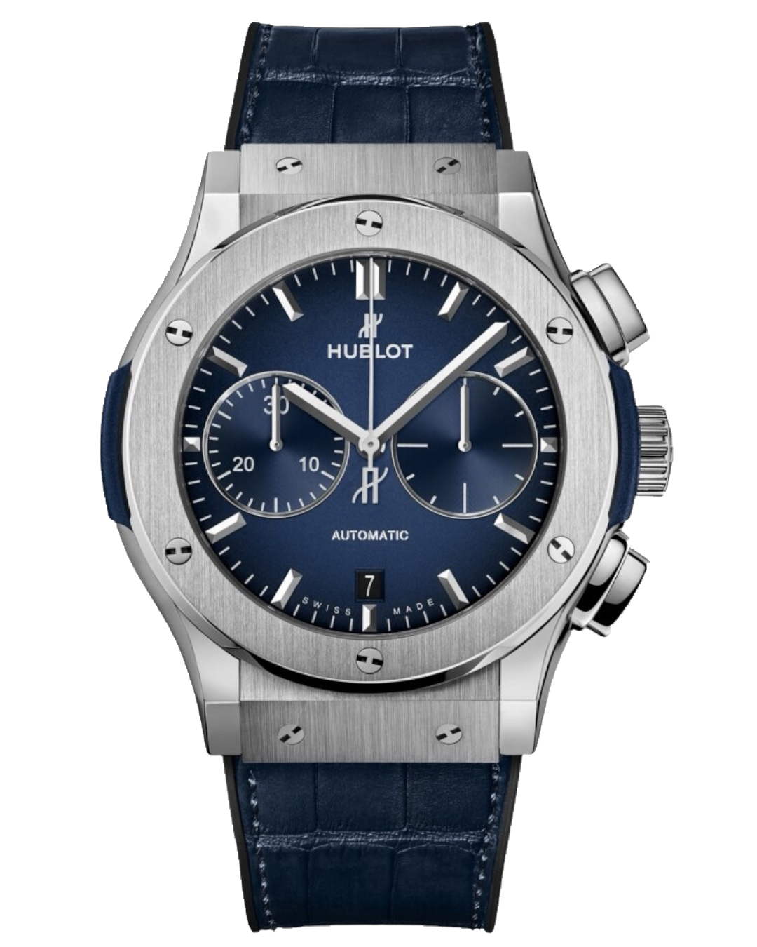 Hublot Classic Fusion Blue Chronograph 521.NX.7170.LR, Leather