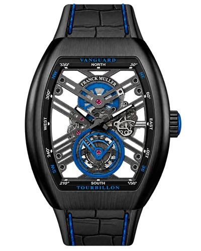 Премиальная реплика Franck Muller Vanguard Tourbillon V45-T-SQT-TTNRBR-BL