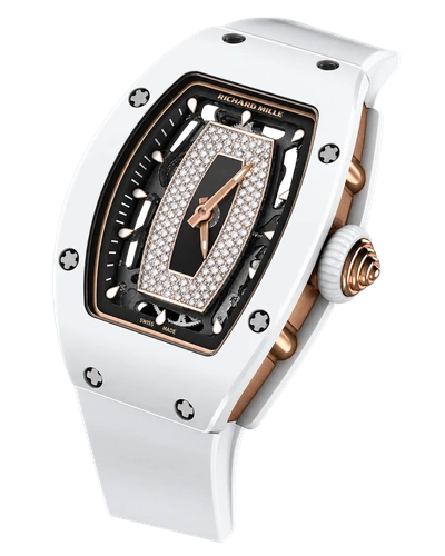 Премиальная реплика Richard Mille RM 07-01 White Ceramic Diamonds Black