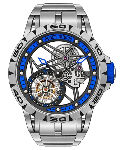 Премиальная реплика Roger Dubuis Excalibur Spider Skeleton Flying Tourbillon RDDBEX0546