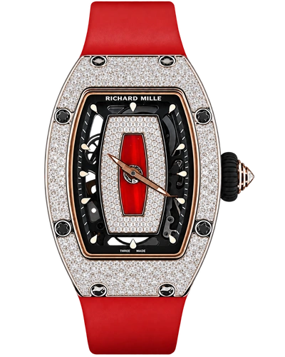 Премиальная реплика Richard Mille RM07-01 Snow Set Diamonds (Red Lips)