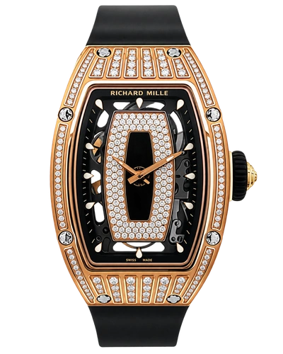 Премиальная реплика Richard Mille RM07-01 Medium Set Diamonds (Black Lips)