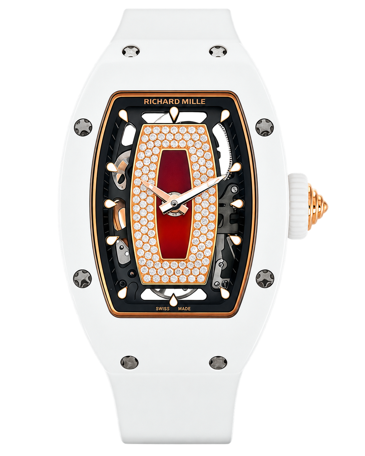 Richard Mille RM07-01 White Ceramic (Red Lips)