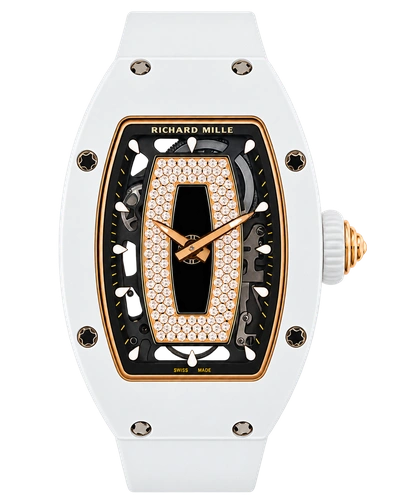 Премиальная реплика Richard Mille RM07-01 White Ceramic (Black Lips)