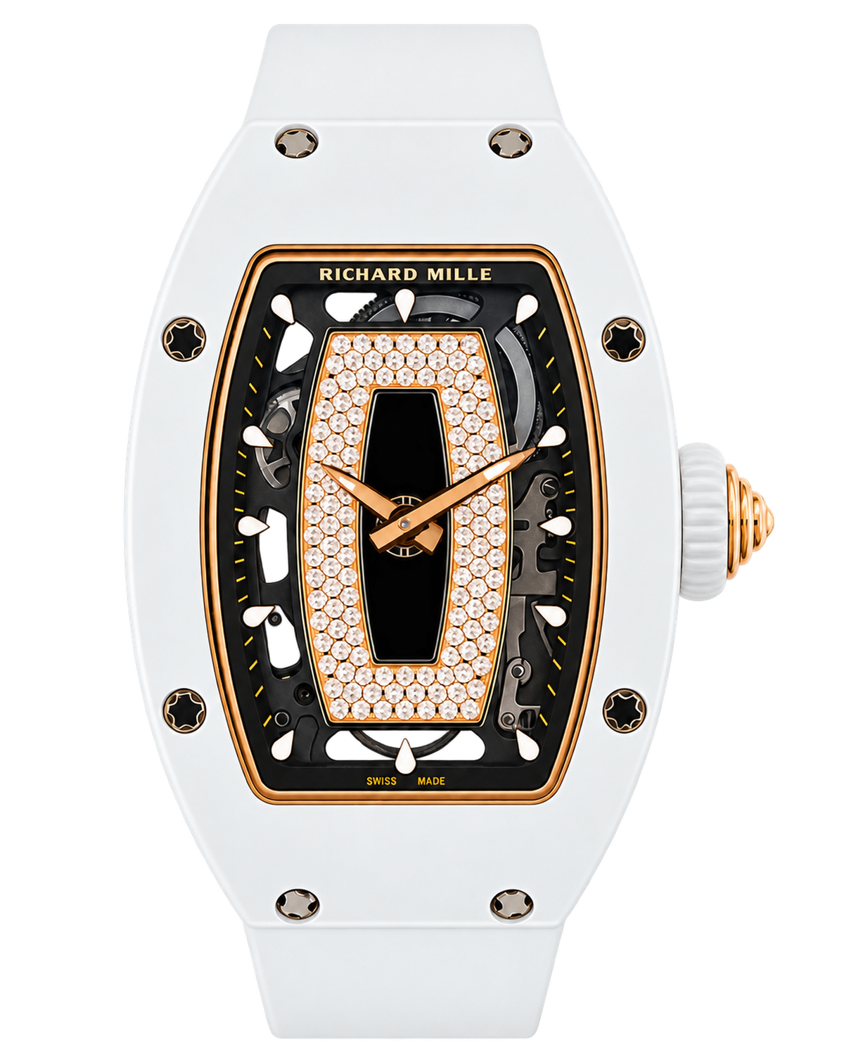 Richard Mille RM07-01 White Ceramic (Black Lips)