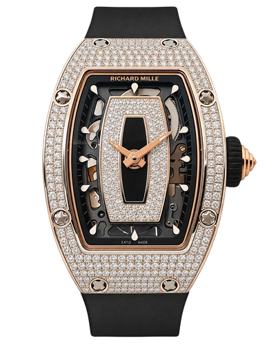 Премиальная реплика Richard Mille RM07-01 Full Set Diamonds (Black Lips)