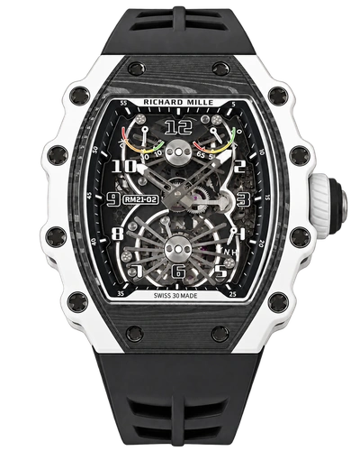 Премиальная реплика Richard Mille RM21-02 Replica Watch Tourbillon Black Dial